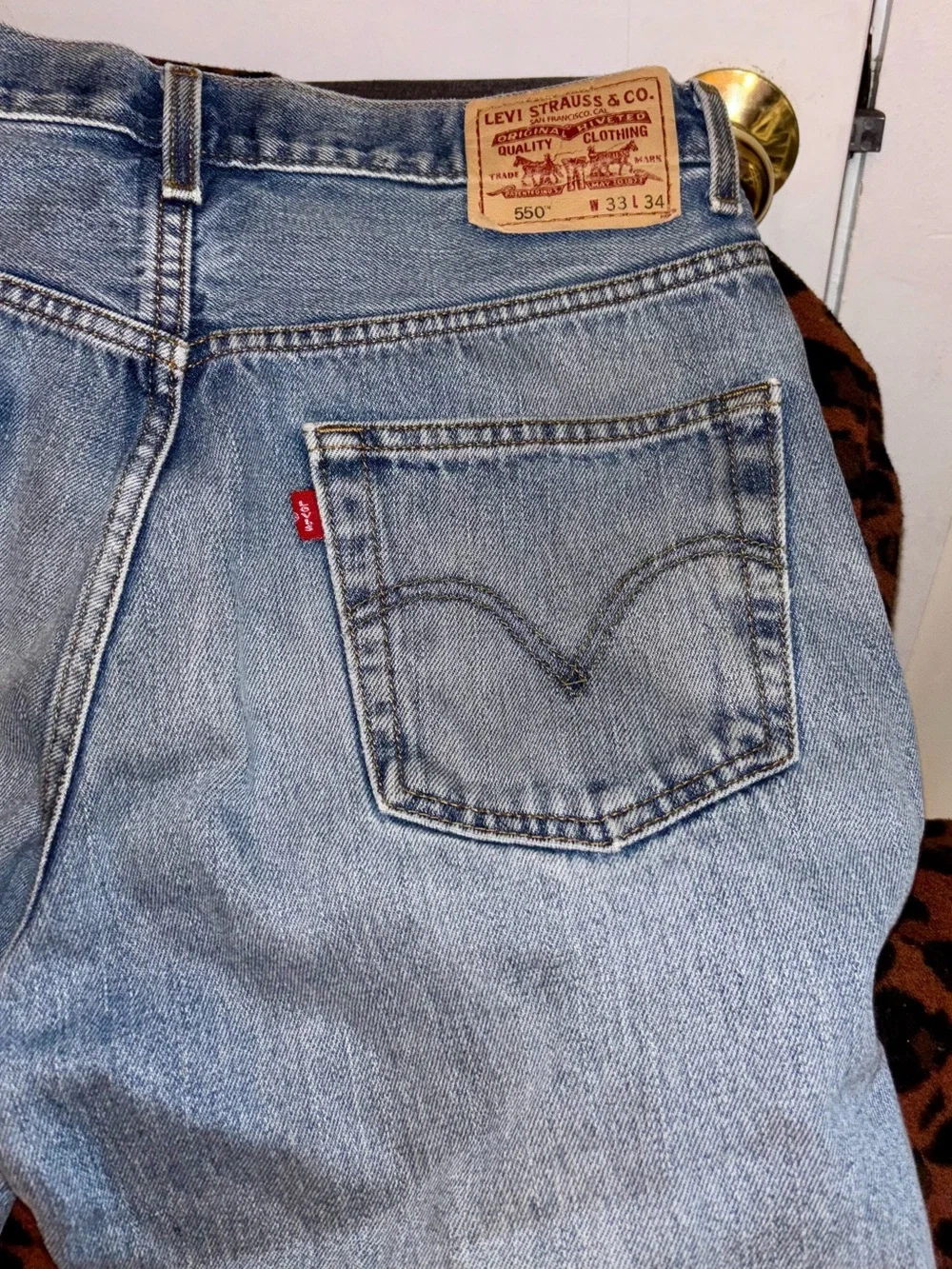 Levi's Men's Relaxed Bootcut Jeans in Light Blue